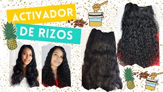 Cómo recuperar mis rizos rapido Cómo hacer un activador de rizos natural casero [upl. by Tyrus]