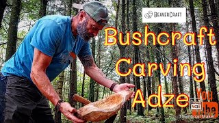 Bushcraft camp with Beavercraft Adze A great tool for the Woods [upl. by Akemat603]