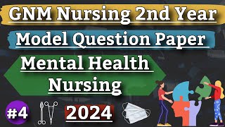 Gnm Nursing 2nd Year Mental Health Nursing Model Question Paper 2024 [upl. by Ainslie481]