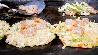 世界一の大阪お好み焼き！！スゴ腕大将のおもてなしが生む感動の鉄板グルメ丨The Best “OKONOMIYAKI“ in Osaka  MustTry Japanese Foods [upl. by Ahsiuqat354]