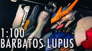 1100 Full Mechanics Gundam Barbatos Lupus MSG IRON BLOODED ORPHANS  REVIEW [upl. by Nawram]