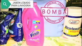 JABON LIQUIDO SUPER ESPUMOSO 2  BOMBA  PARA LAVADORA🥼👔👕👗🧦 [upl. by Lia567]