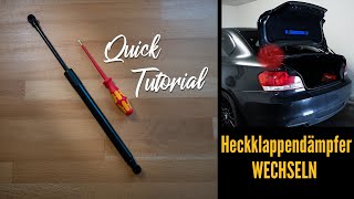 Kofferraumdämpfer wechseln  Heckklappendämpfer wechseln  BMW  How to change Trunk Struts [upl. by Welsh629]