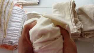 Cloth Diapering Overview Prefolds and Flats [upl. by Brandenburg]