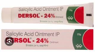 DERSOL24 Ointment Cream Salicylic Acid Ointment IP [upl. by Tirreg406]