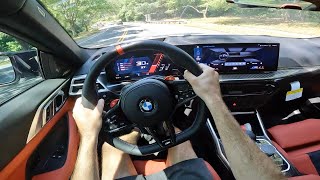 2025 BMW M4 Competition xDrive POV Drive Impressions and ASMR [upl. by Aicena]