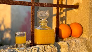 How to make ORANGE LIQUEUR Homemade in just 5 days 🍊ARANCELLO 🤪 Orange flavored liqueur [upl. by Ahsenaj]