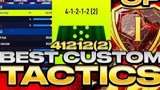 BEST POST PATCH META 412122 CUSTOM TACTICS  WIN MORE GAMES FC 24 ULTIMATE TEAM [upl. by Aicatsan]