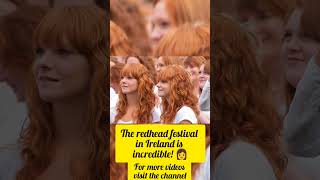 The redhead festival in Ireland is incredible 👩irlanda usa readhead [upl. by Ezitram]