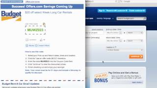 Budget Rent A Car Coupon Code 2013  How to use Promo Codes and Coupons for Budgetcom [upl. by Uy]