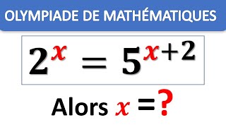 Olympiade de Mathématique  Résoudre léquation Exponentiel  Sujets amp Concours math 2024  Astuces💯 [upl. by Kcirdaed96]