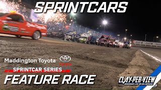 Sprintcars  Maddington Toyota Series Grand Final  Perth Motorplex  6th Apr 2024  ClayPerView [upl. by Nniroc]