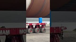 Transporting wind turbine monopile part 2 [upl. by Hilliard]