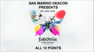 Eurovision 2013 All 12 points [upl. by Weinstein]