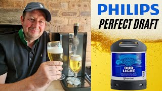 Perfect Draft Bud Light 35 Lager Review amp keg change on Philips Perfectdraft machine [upl. by Wallace]