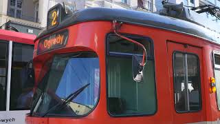 Poland Poznań tram 2 ride from Aleje Marcinkowskiego to Stare ZOO [upl. by Nemaj]