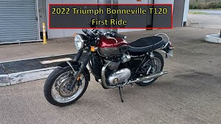 2022 Triumph Bonneville 1200 T120 First Ride 4k [upl. by Lorene253]