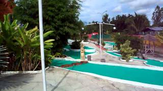 Pattaya Mini Golf near Floating Market Jomtien Thailand Bangkok Phuket Koh Samui Walkingstreet [upl. by Arev]