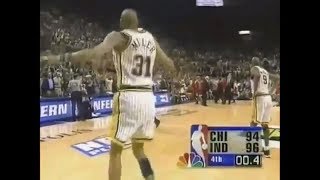 Reggie Miller Game Winner vs Bulls in 1998 Eastern Conference Finals [upl. by Nnylatsyrk283]