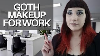 Goth makeup for work  office appropriate goth makeup [upl. by Mercedes]