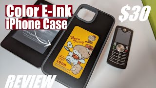 REVIEW Color EInk iPhone Case for 30 with NFC  Any Good InkCase Dual Screen Phone Case [upl. by Halyk]