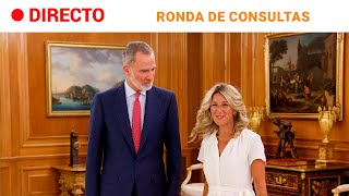 INVESTIDURA YOLANDA DÍAZ SUMAR comparece tras la CONSULTA con el REY FELIPE VI  RTVE [upl. by Silloh]