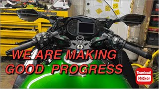 2018 Kawasaki H2 SX SE Full service With upgrades Part 2 [upl. by Gelman]