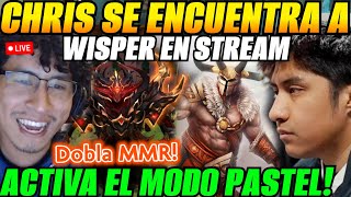 😲Chrisluck contra Wisper en stream😲ACTIVA EL MODO PASTEL Dobla MMR [upl. by Ahseeyt]