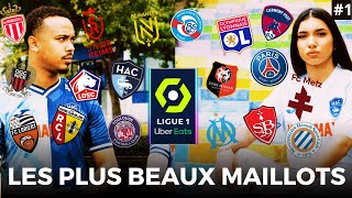 Les plus BEAUX Maillots de Ligue 1 20232024 Domicile [upl. by Siuqram]