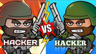 Hacker VS Hacker 💥💣 mini militia hack 😈 gameplay 🦾 [upl. by Zackariah]