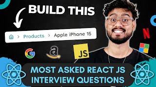 React JS Interview Questions  Breadcrumbs   Frontend Machine Coding Interview Experience [upl. by Peti639]