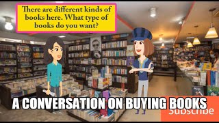 A conversation on buying booksA dialogue between a customer and a booksellerEnglish conversation [upl. by Aicilaf]