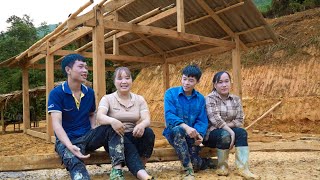 Part three full videos help Phuc Build a wooden house Harvest vegetables Build an aquarium [upl. by Rivkah]