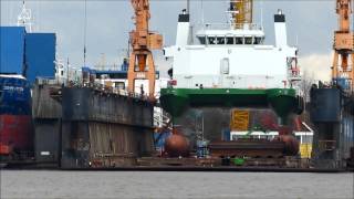 Zollkreuzer Borkum IMO 9500376 Küstenwache im Trockendock Emden in Dry Dock [upl. by Nickie]