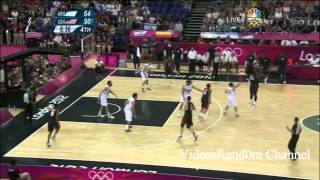 USA vs Argentina 2012 Carmelo Anthony 3 point Highlights [upl. by Gnurt]