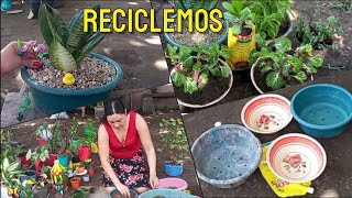 Combierte tus UTENSILIOS en MACETEROS reciclemos [upl. by Groeg]