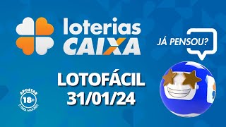 Resultado da Lotofácil  Concurso nº 3018  31012024 [upl. by Clausen]