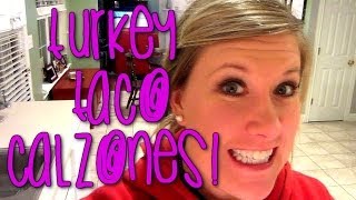 TURKEY TACO CALZONE RECIPE  Cooking with Katiepie [upl. by Tocci]