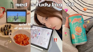 STUDY VLOG ᯓ★ med school as an introvert quiet life new semester [upl. by Ynots]