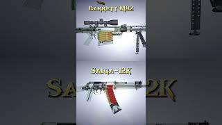 Saiga12K Barrett M82 Rifle Shotgun [upl. by Osana]