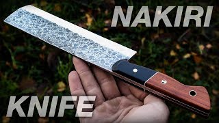 Knife Making Nakiri Japanese Knife DIY [upl. by Disini]