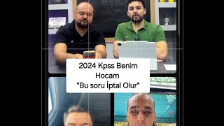 2024 Kpss Benim Hocam İlk Değerlendirme [upl. by Lemmueu863]