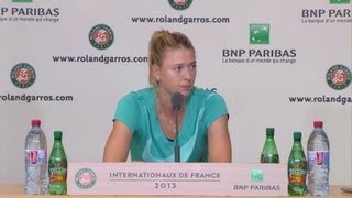 Maria Sharapova Complete Interview after French Open Final 2013 Defeat to Serena Williams [upl. by Ailisec414]