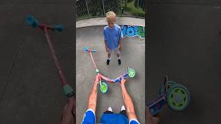 i ruined his day😭 then made it😇 scooter skatepark challenge funny comedy sad [upl. by Osher]