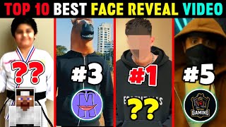 TOP 10 BEST FACE REVEAL OF MINECRAFT YOUTUBERS 🔥😍  FT AJJU BHAI JACK TECHNO MYTHPAT ANDREOBEE [upl. by Nickie]