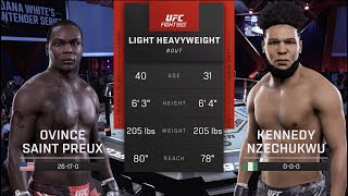 UFC Vegas 88 St Preux vs Nzechukwu UFC 5 Simulation [upl. by Pet]