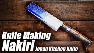 Knife Making Nakiri DIY Make a Nakiri Japanase Kitchen Knife [upl. by Esmerelda]