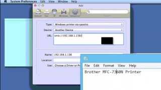 Connect your Mac to a Printer Shared by Windows Computer  Wireless or Wired Printing [upl. by Enyamrahc178]