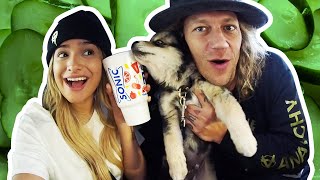 We Tried The Pickle Slush Review ft Jukka Dudeson [upl. by Yecak]