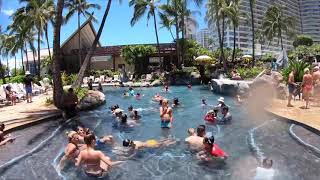 Tour of the Hilton Hawaiian Village Waterslides [upl. by Jerrilee]